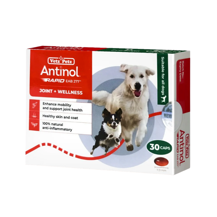 Antinol Joint Wellness EAB-277 capsules for dogs and cats joint mobility support